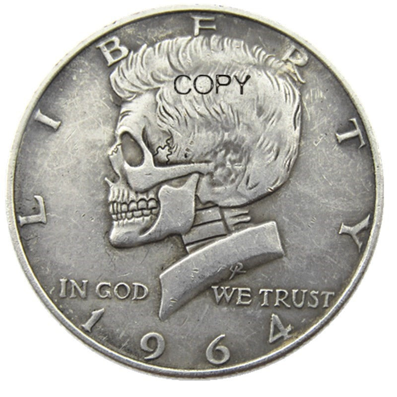 2021 New Half Dollar skull zombie Coin