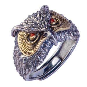 2023 New High Quality Adjustable Owl Ring