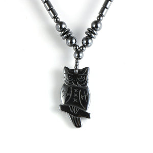 2021 New  Black Owl Necklace