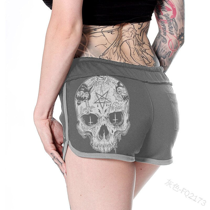 2021 New Skull Short Pants Women Summer