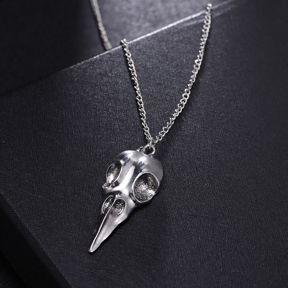 2021 Hot Selling Crow Head Skull Necklace