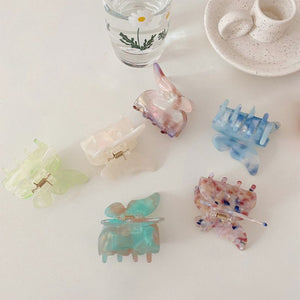 2021 new Hair Claw Sweet Butterfly Hairpin Clip