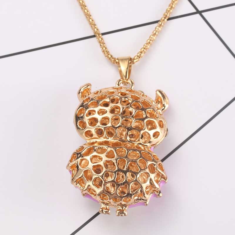 2022 New Brand Owl Necklace Crystal