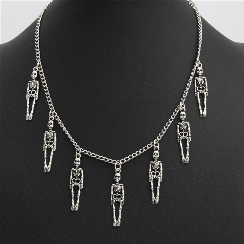 2021 New Halloween Gothic Skull Necklaces