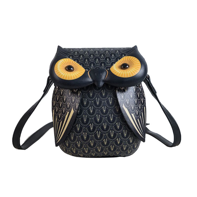 2023 New Cute Owl Leather Handbag