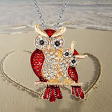 2023 New Mother and Child Owl Necklace