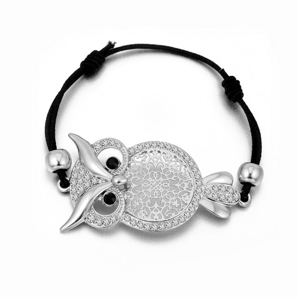 2022 New Vintage Hollow Owl Charm Bracelet