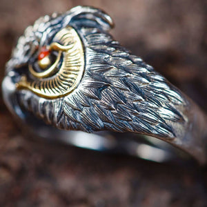 2023 New High Quality Adjustable Owl Ring