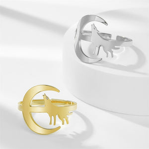 New 2023 Wolf on the Moon Open Women's Ring