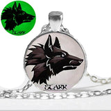New Wolf Glass Glowing Necklace