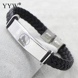 YYW New Design Wolf  Leather Bracelet