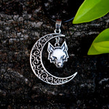 2021 Wicca wolf moon necklace