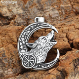 2021 Viking Wolf Moon Necklace
