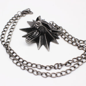2021 New Witcher Wolf head necklace