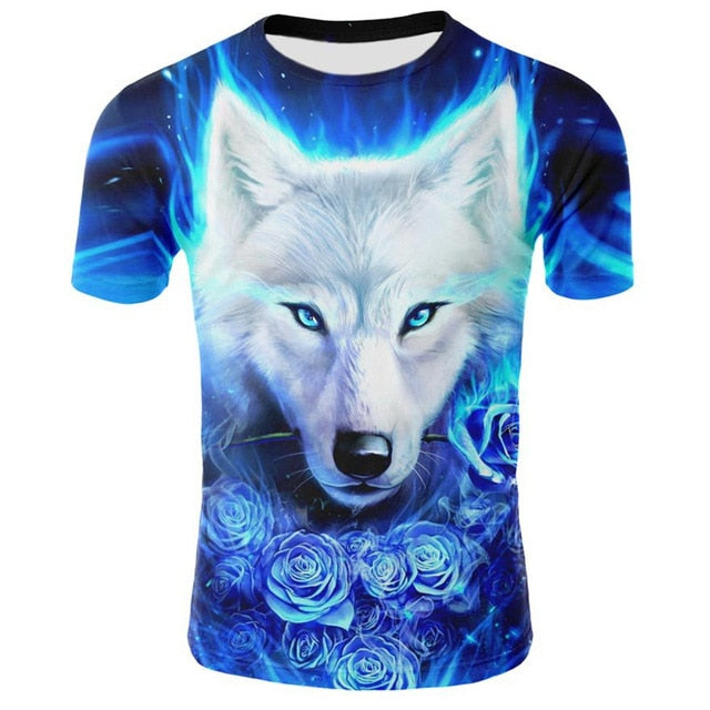 Wolf 3D Print Tshirt