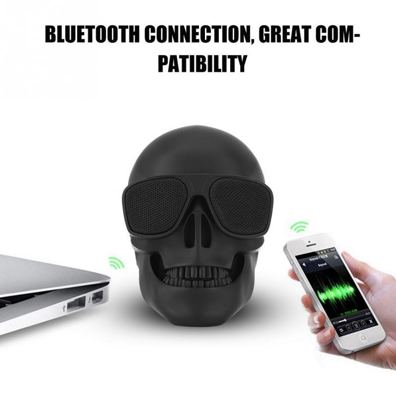 2021 New Wireless Bluetooth Skull Speaker