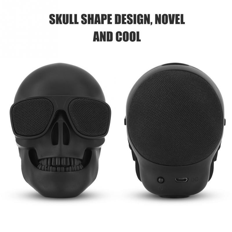2021 New Wireless Bluetooth Skull Speaker