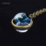 2021 Wolf Sphere Glass Necklace