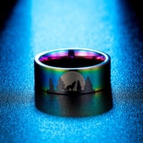 2021 Wolf in the Moonlight Forest Ring