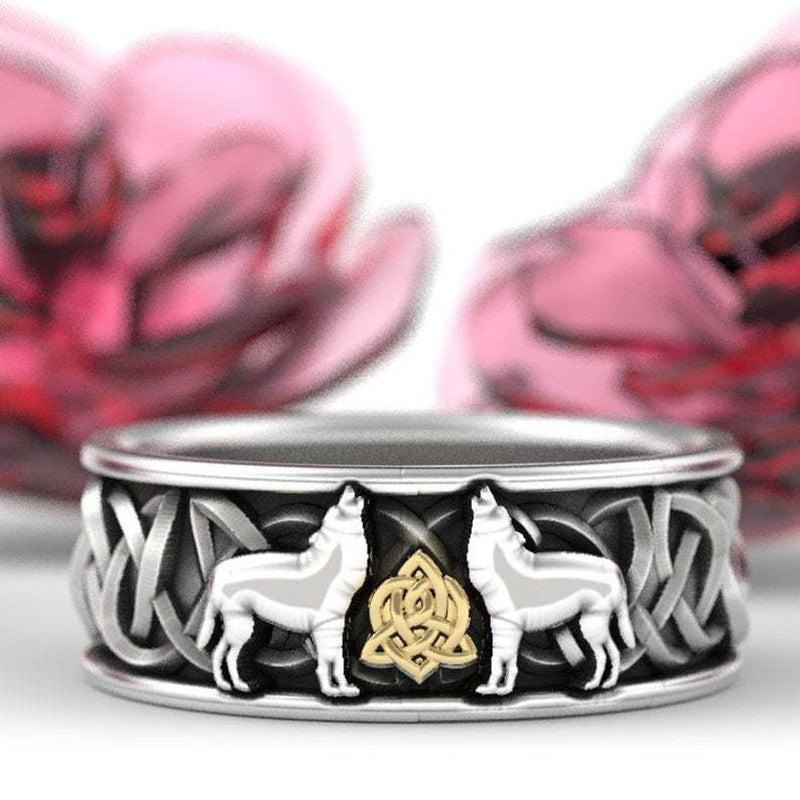 Two Wolf Ring