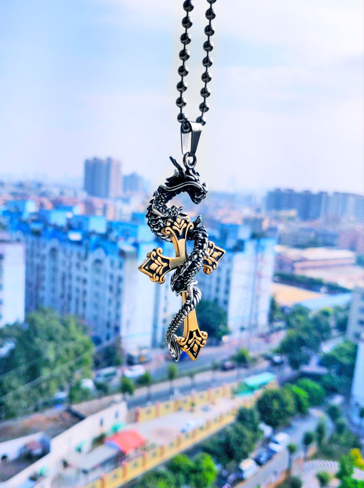 soldier dragon necklace