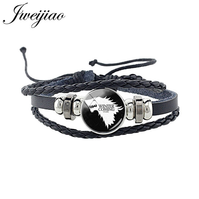 2021 New Wolf Leather Bracelet