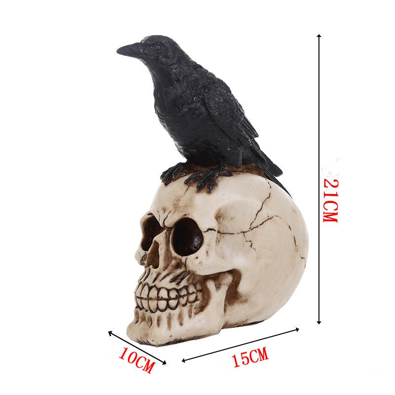 2021 New Skull Crow Statues For Decoration