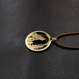 2021 gift wolf in the moon Necklace