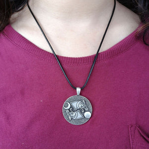 2021 Double wolf VIKING Necklace