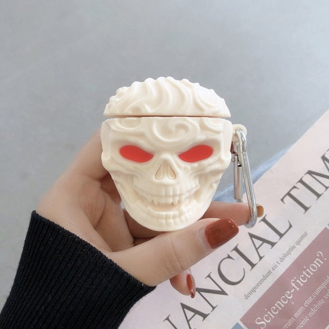 2021 New 3D Cool Skull Earpods Case