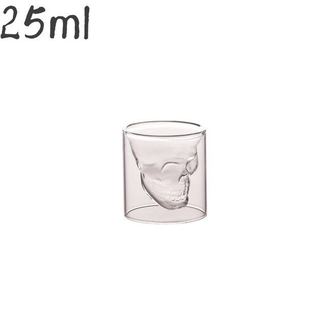 2021 Skull Double glass cup