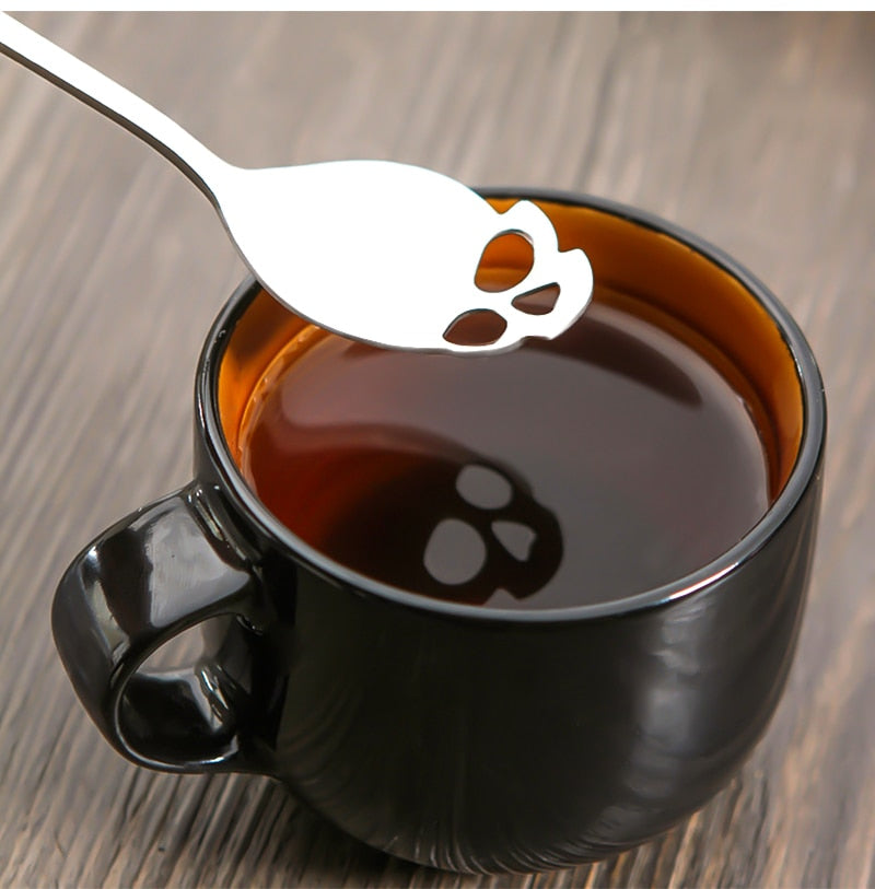 2021 New Skull Spoon Coffee Teaspoon