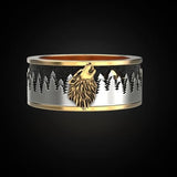 2021 Trend Forest Wolf Rings