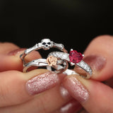 2021 New Skull Finger female wedding rings