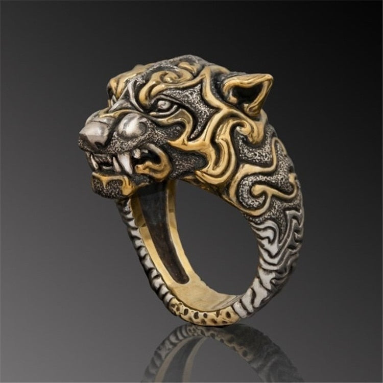 2021 New  Gold Tiger Ring