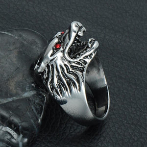 2021 New Wolf Head Gothic Ring