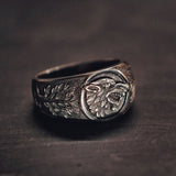 2021 New Vintage Wolf Stainless Steel Ring