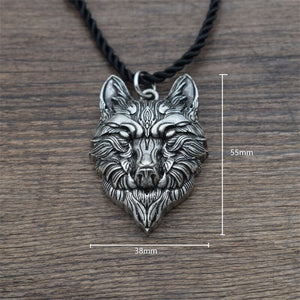2021 Ferocious wolf head necklace