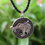 2021 New 1pcs viking rune wolf necklace