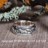 2021 New Arrival Wolf Silver 925 Rings