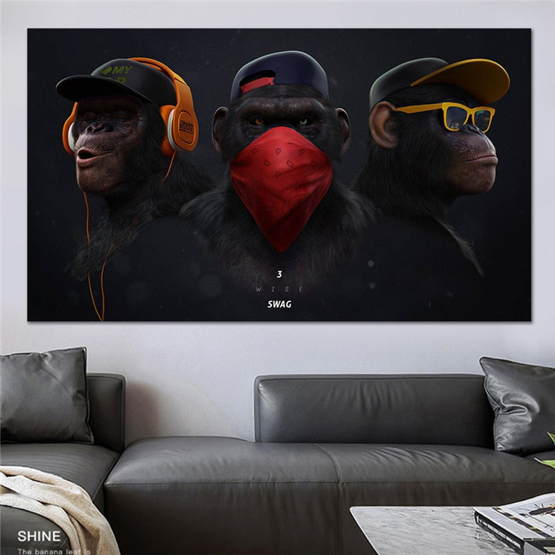 2021 New Three Music Monkey poster
