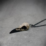 2021 New Fashion Mini Raven Skull Necklace