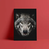 2021 New Wall Art HD Printed Wolf Head