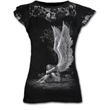2021 New Goth Graphic Lace T Shirts