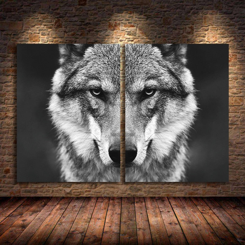 2021 New Wolf Head Wall Art Picture