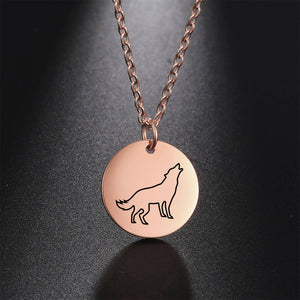2022 New My Shape Wolf Moon Necklace