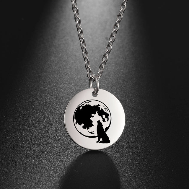 2022 New My Shape Wolf Moon Necklace