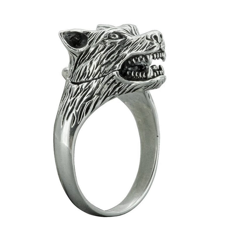 2021 Viking Wolf Amulet Ring Vintage