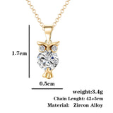 2021 New Owl Necklace Charm Choker