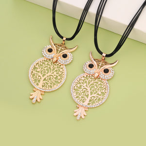Big Owl Long Necklace For Women